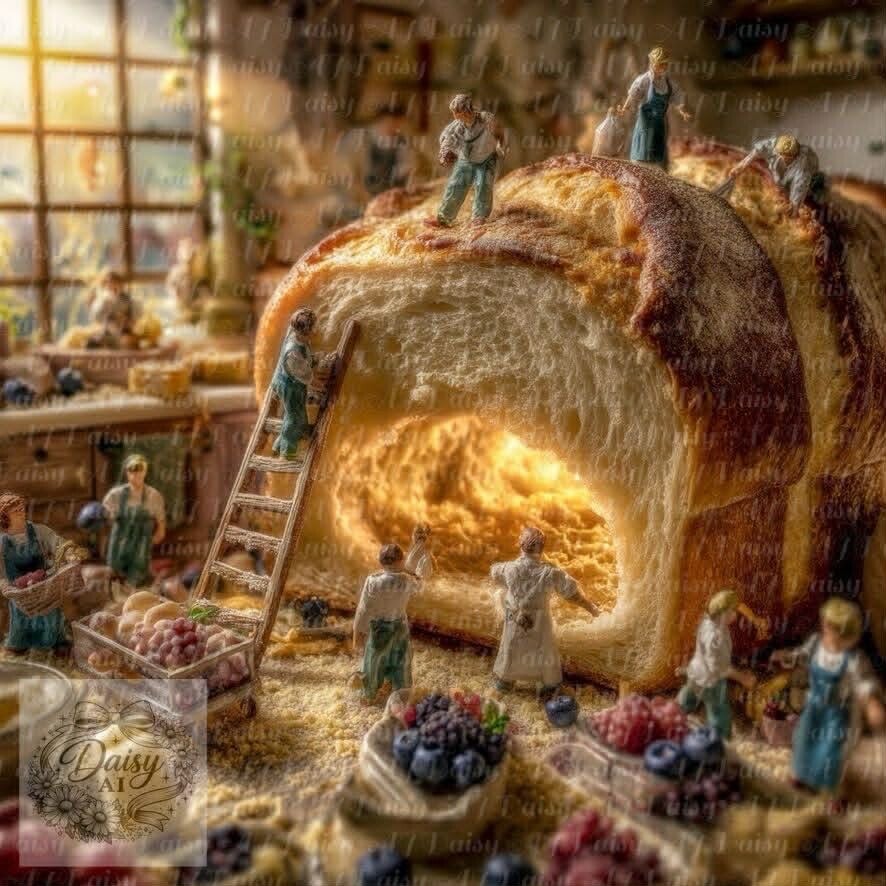 In der Bäckerei 80x80cm