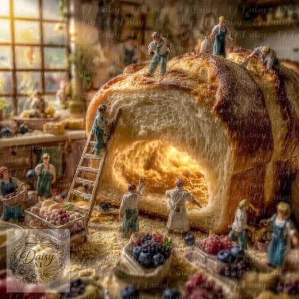 In der Bäckerei 80x80cm