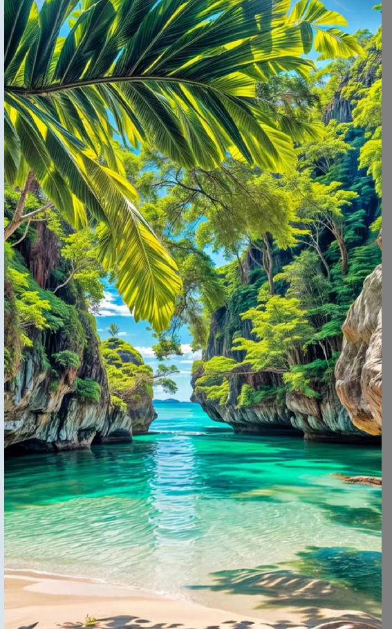 Der geheime Strand 60x100cm
