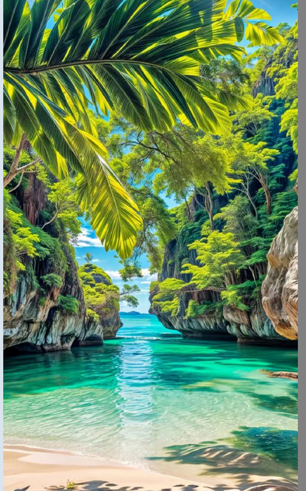 Der geheime Strand 60x100cm