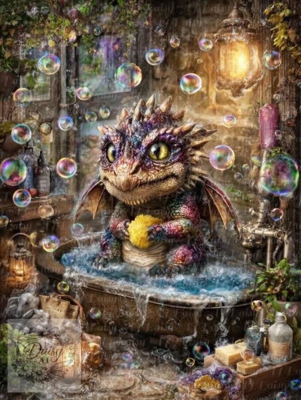 Bade Dragon 60x80cm