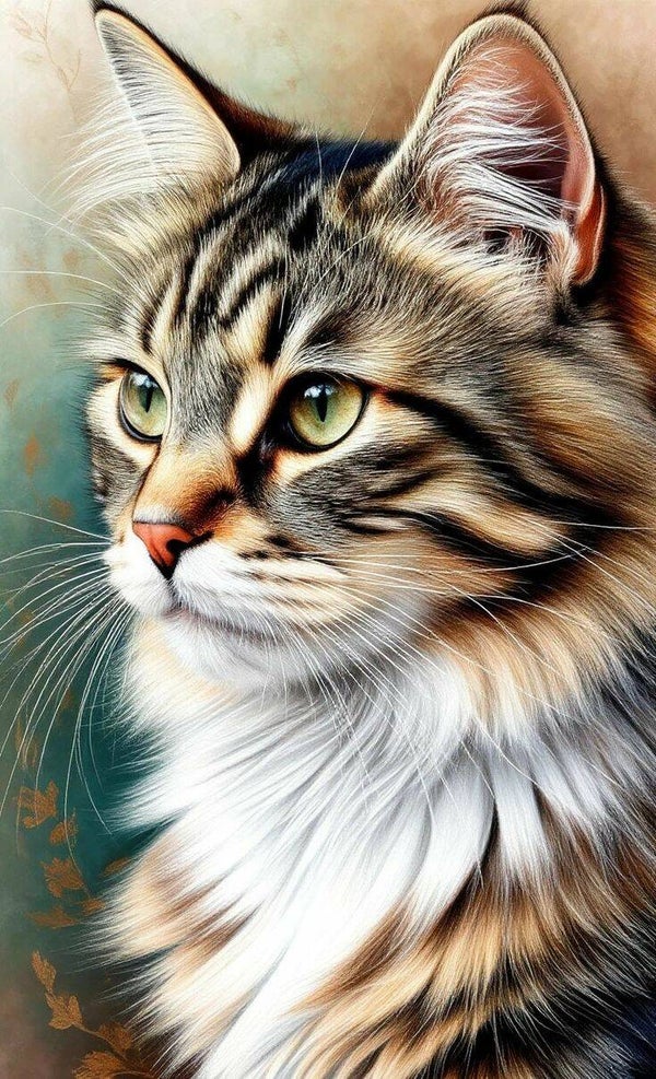 die getigerte Katze 60x100cm