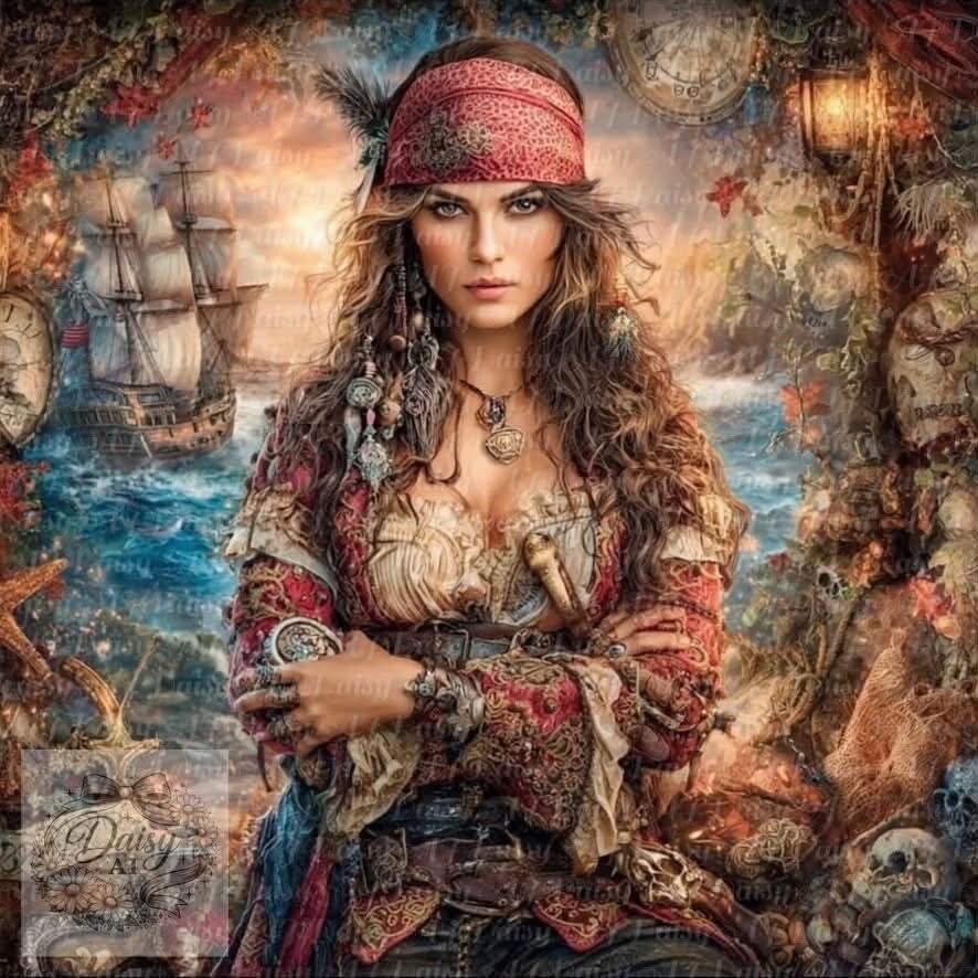 Die Piratenbraut 80x80cm