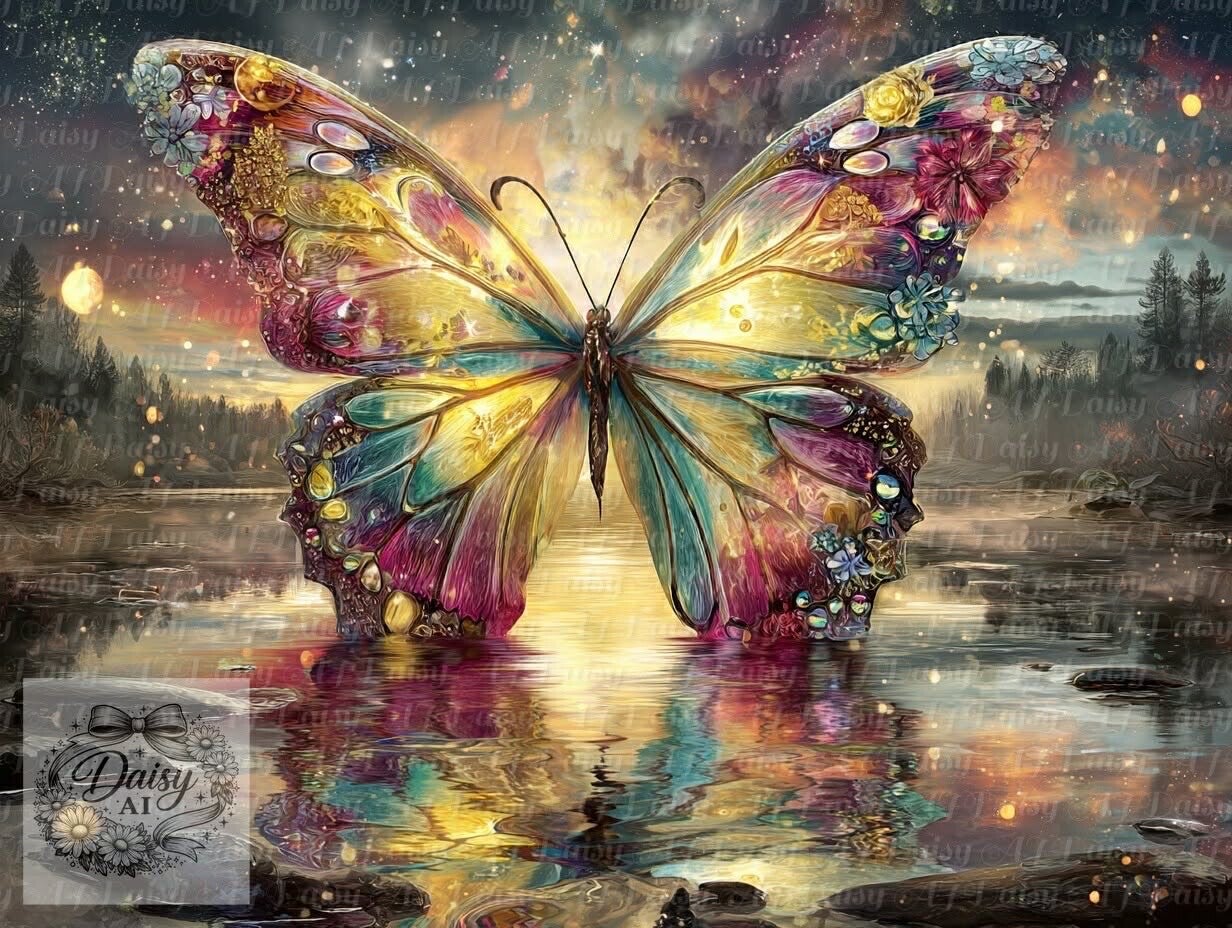 Schmetterling 80x80cm