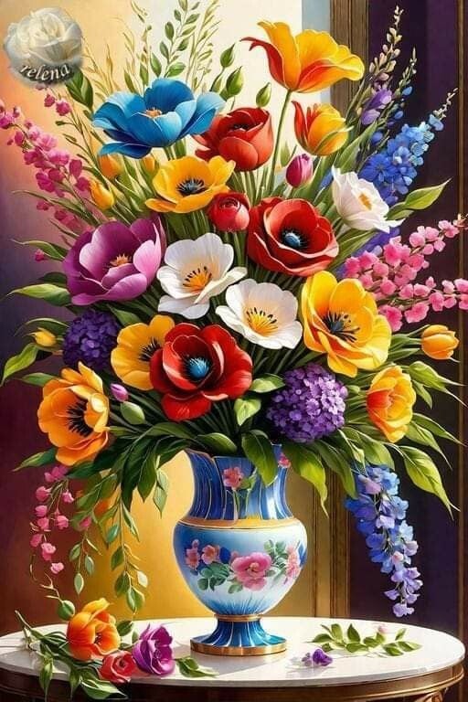 Der Blumenstrauß 60x90 -248 Farben