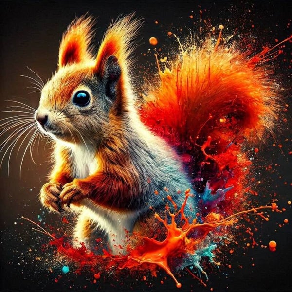 Eichhörnchen 60x60cm