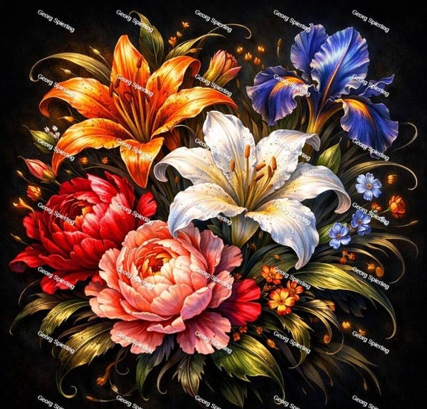 Blumen 60x60cm