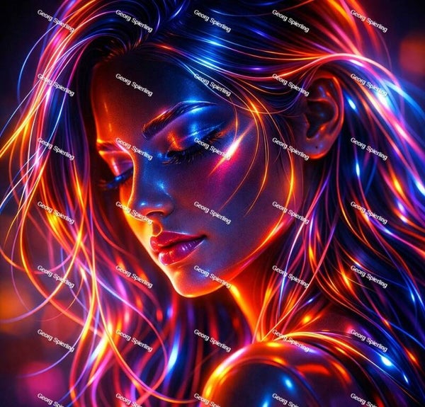 Neon Star 60x60cm