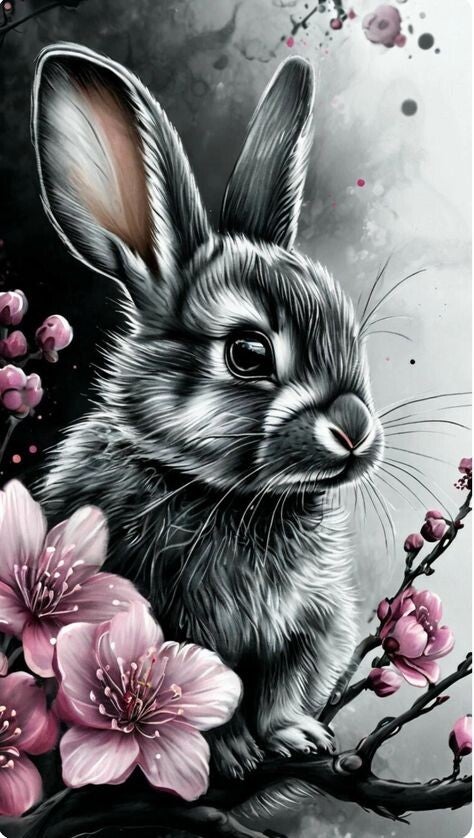 Hase 50x70cm