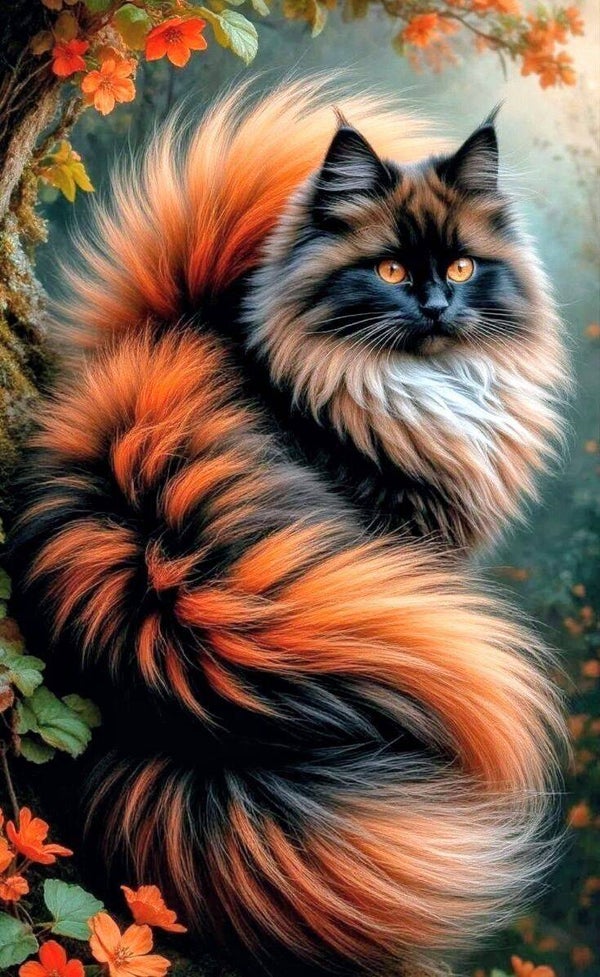Traum Katze 60x80cm