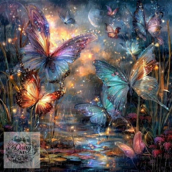 Schmetterlinge 80x80cm