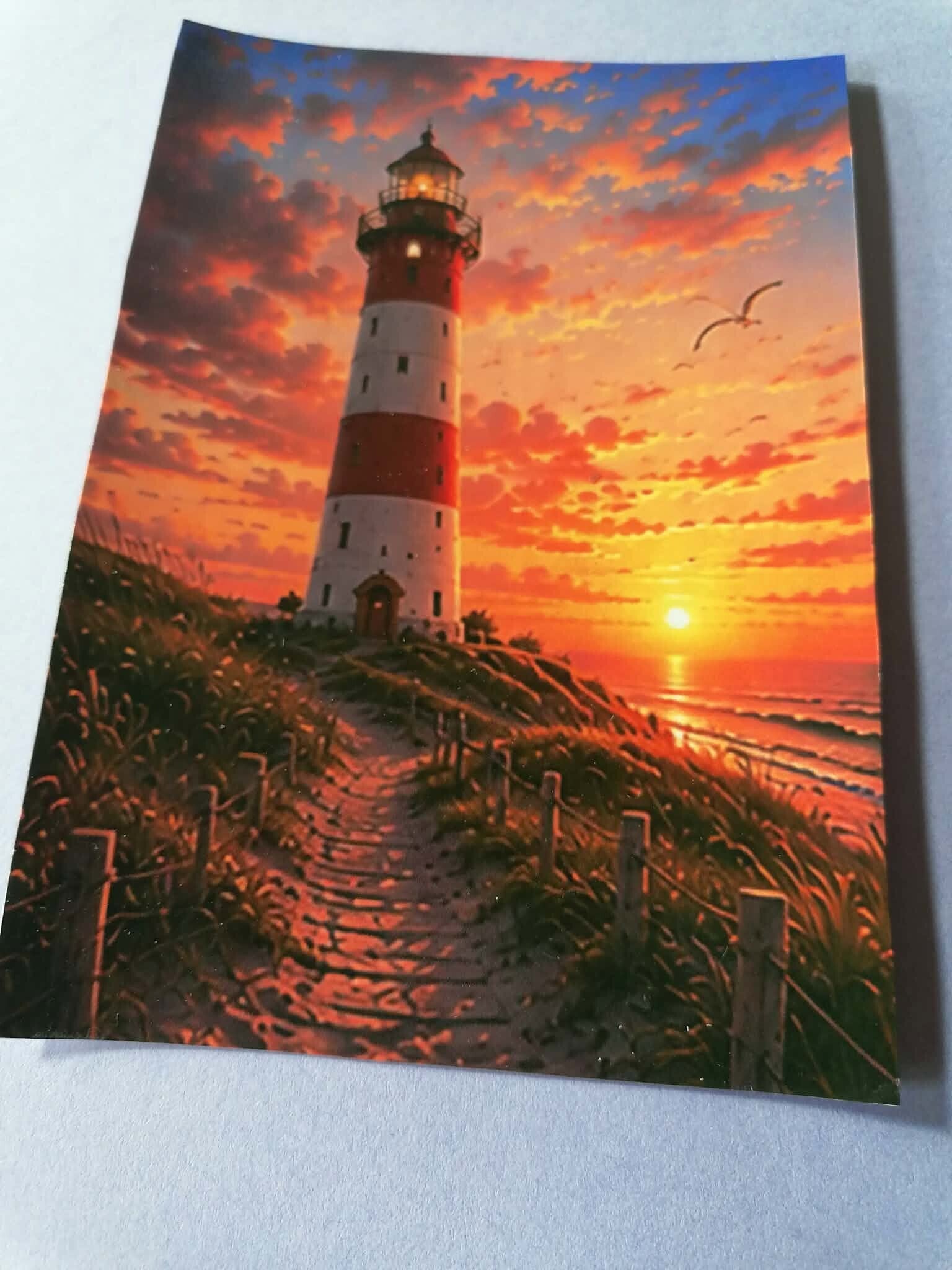 Leuchtturm - Motiv Karte