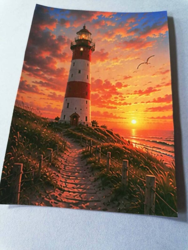 Leuchtturm - Motiv Karte