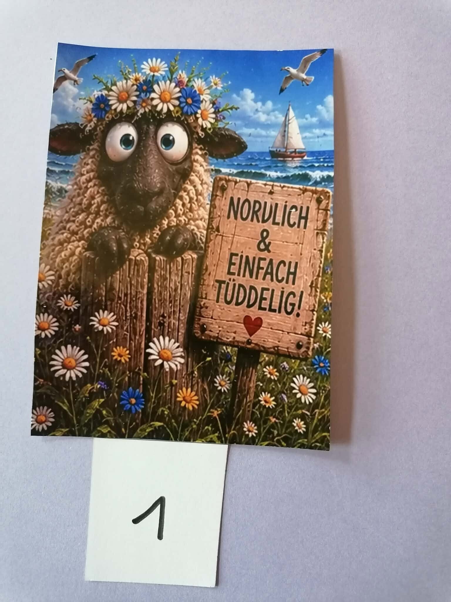 Verrückte Nordsee-Motivkarten