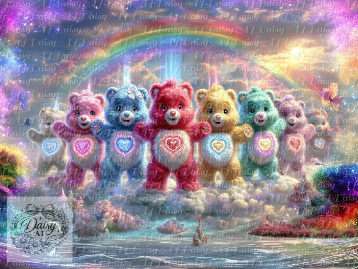 Dier Bärchen bringen Glück 100x80cm