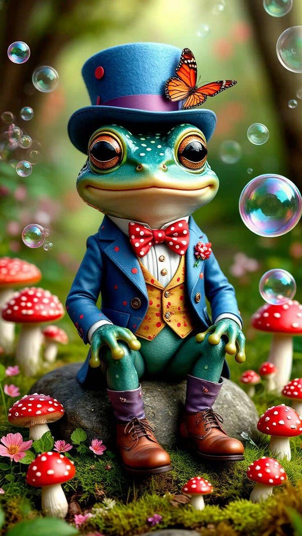 Herr Frosch 50x80cm