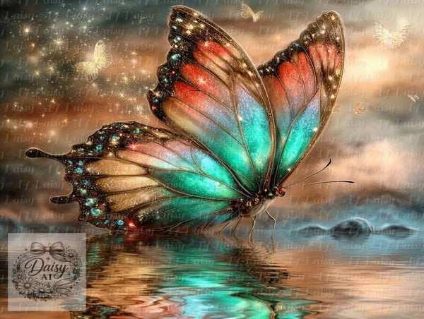 Schmetterling 80x80cm