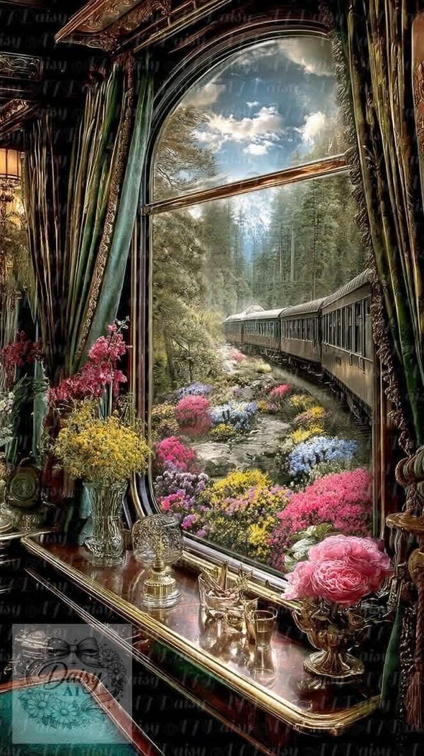 Das Zug Fenster 80x150cm