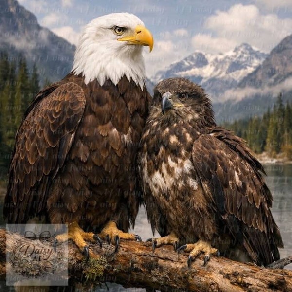 Die Adler 80x80cm