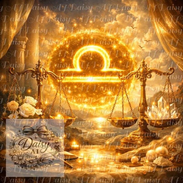 Sternzeichen Waage 80x80cm