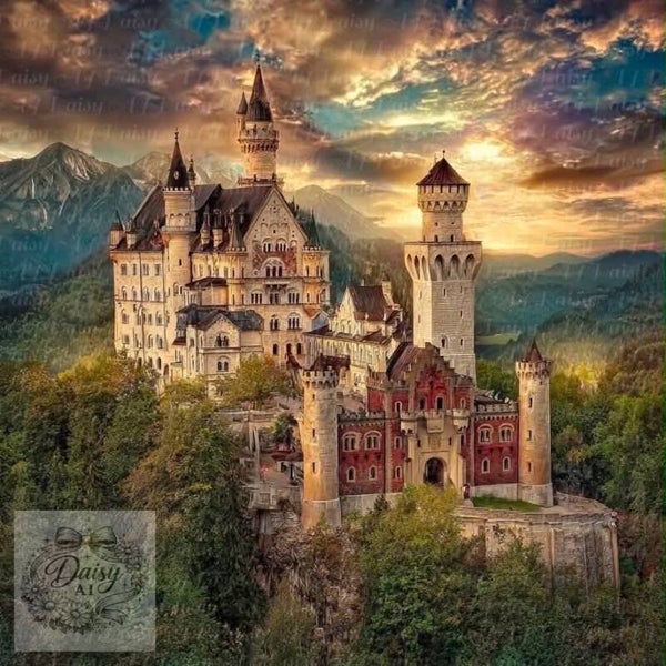 Das Schloß 80x80cm
