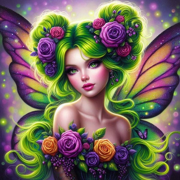 Die grüne Fee 80x80cm