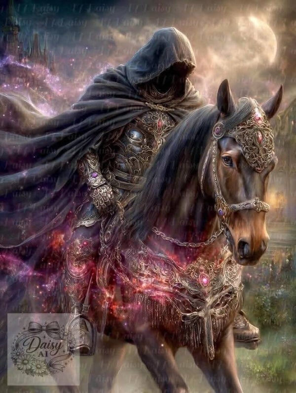 Der schwarze Reiter 80x100cm