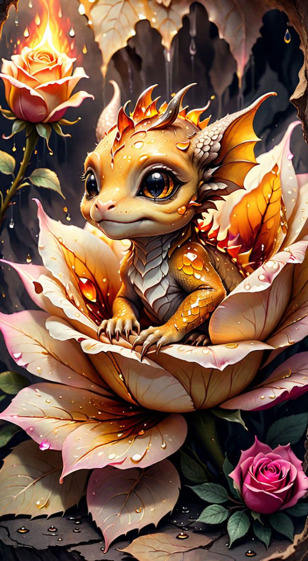 Baby Drache 60x100cm