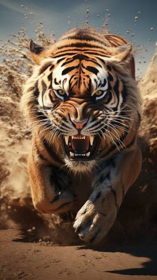 Der Tiger kommt 60x100cm