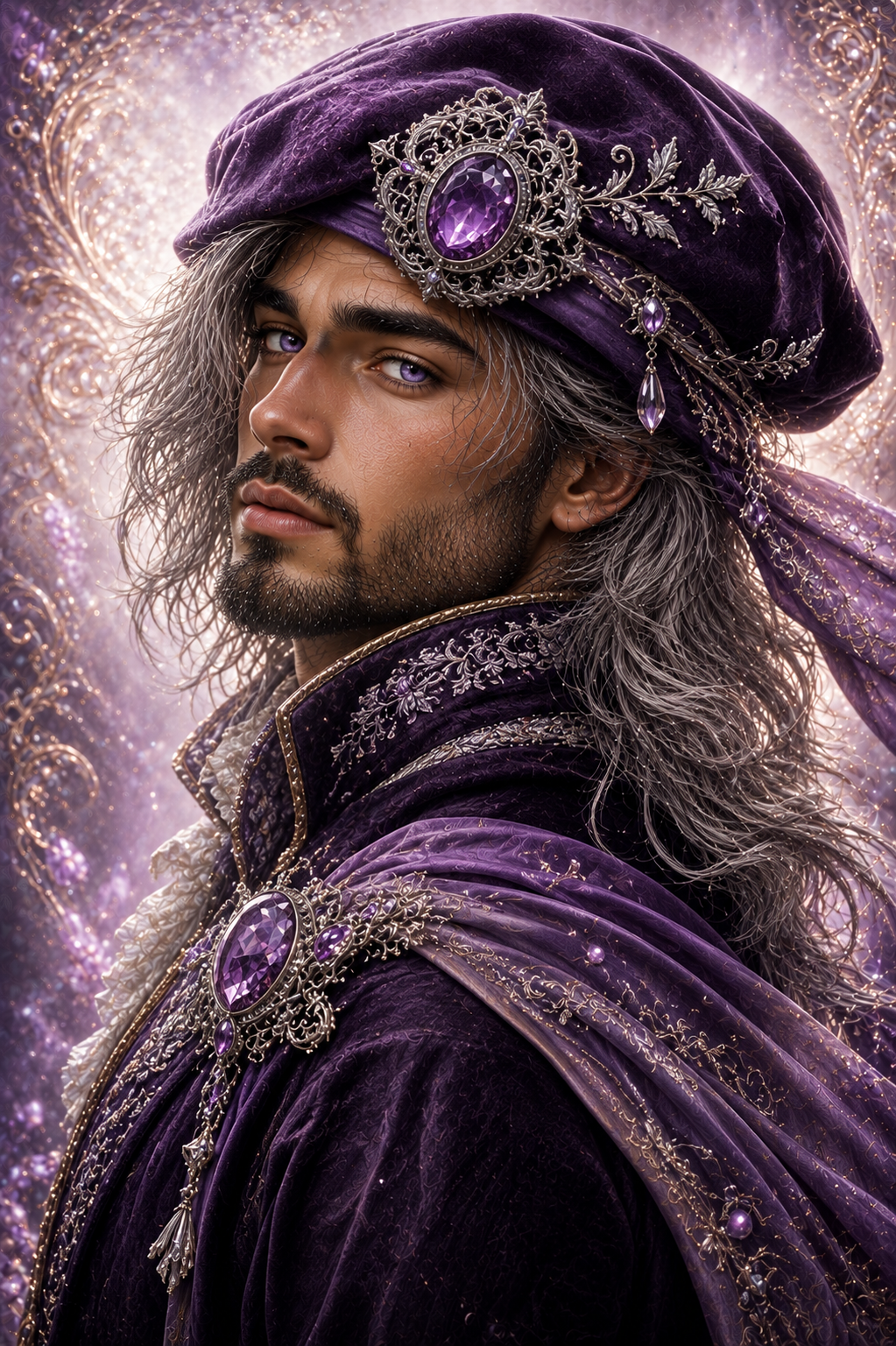 Der Amethyst Hüter 60x80cm
