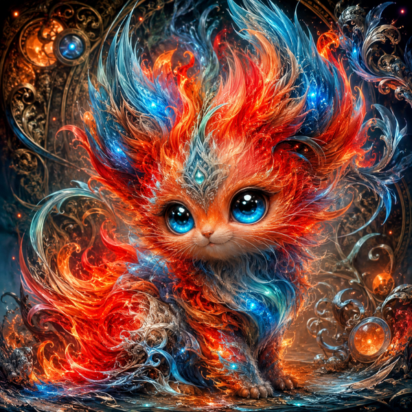 Element Feuer 70x70cm