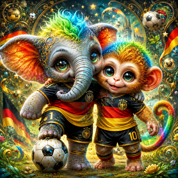 Das Team 80x80cm