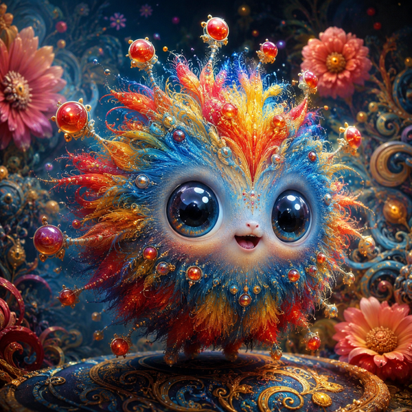 Virus 80x80cm