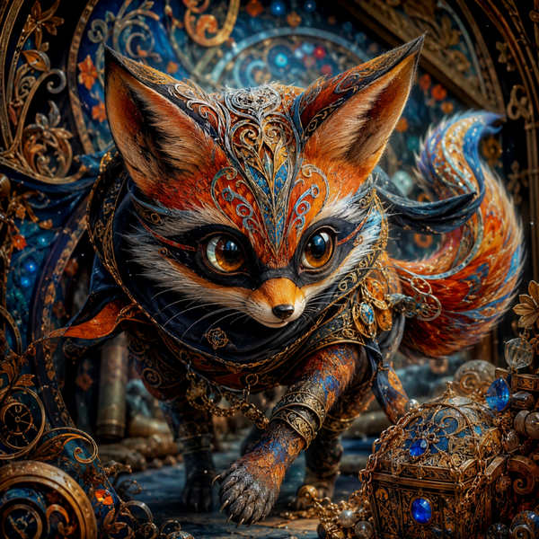 Meister Fuchs 80x80cm