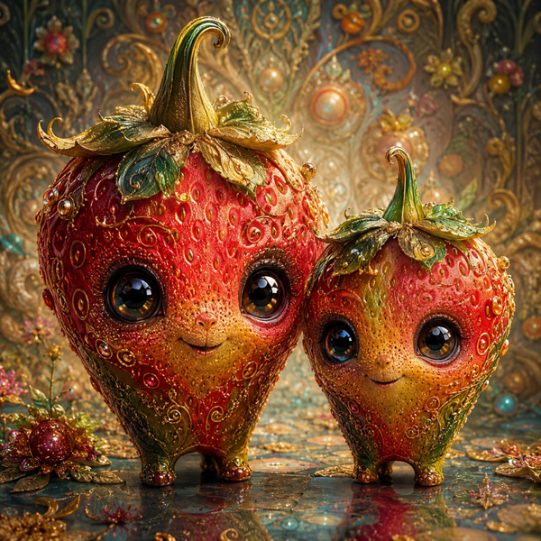 Erdbeeren 60x60cm