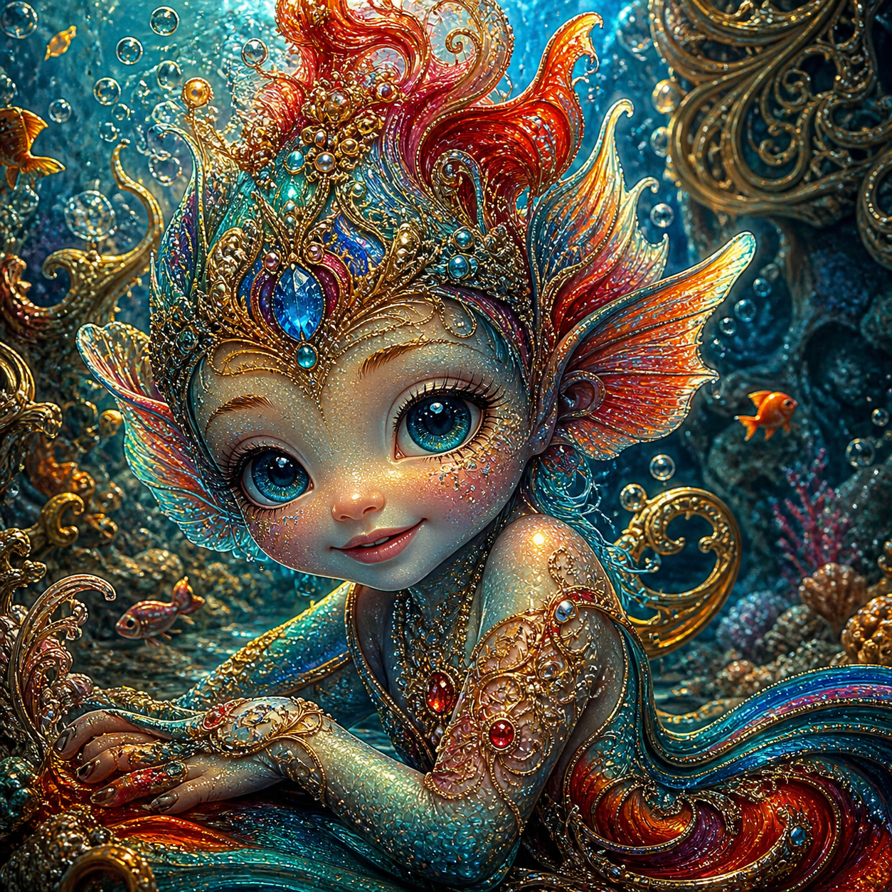 Kleine Lorelei 80x80cm