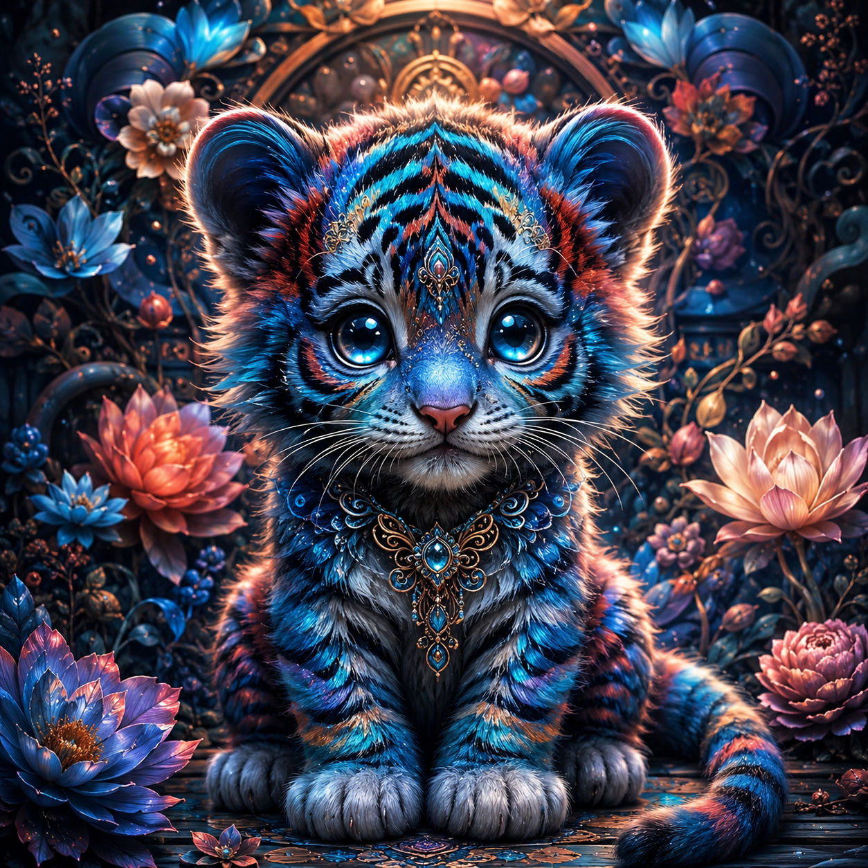 Tilly Tiger 60x60cm