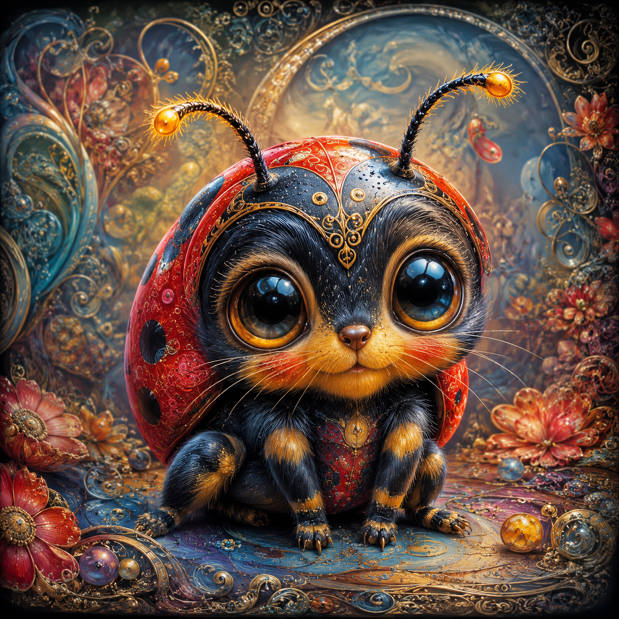 Lala Marienkäfer 60x60cm
