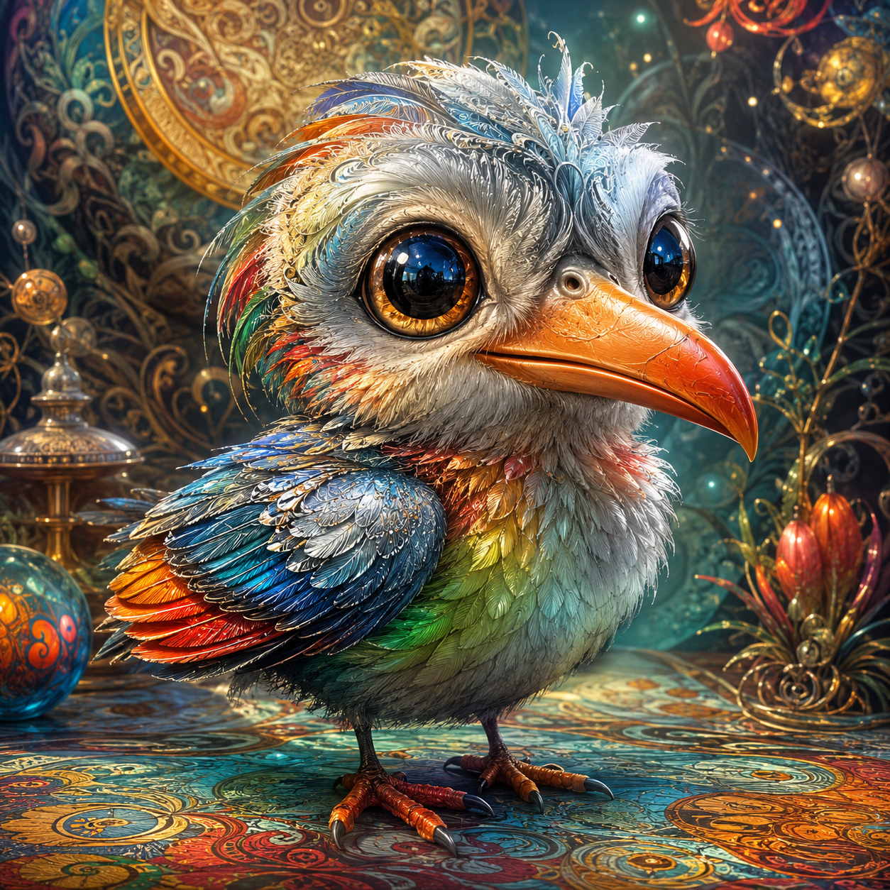 Theo die Möve 80x80cm