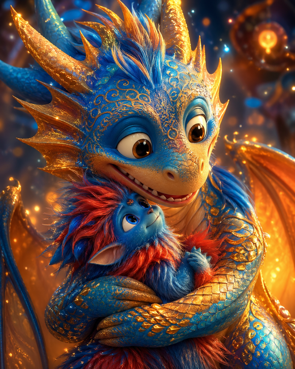 Dragon Love 60x80cm