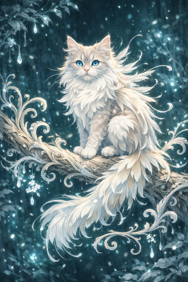 Traumkatze  60x80cm