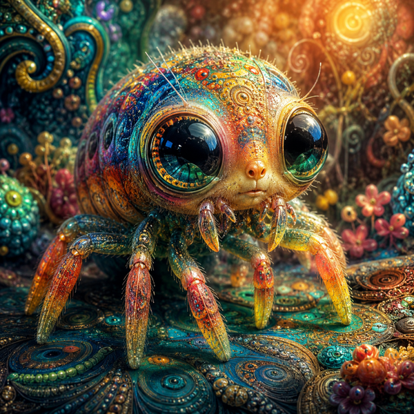 Winni der Floh 70x70cm