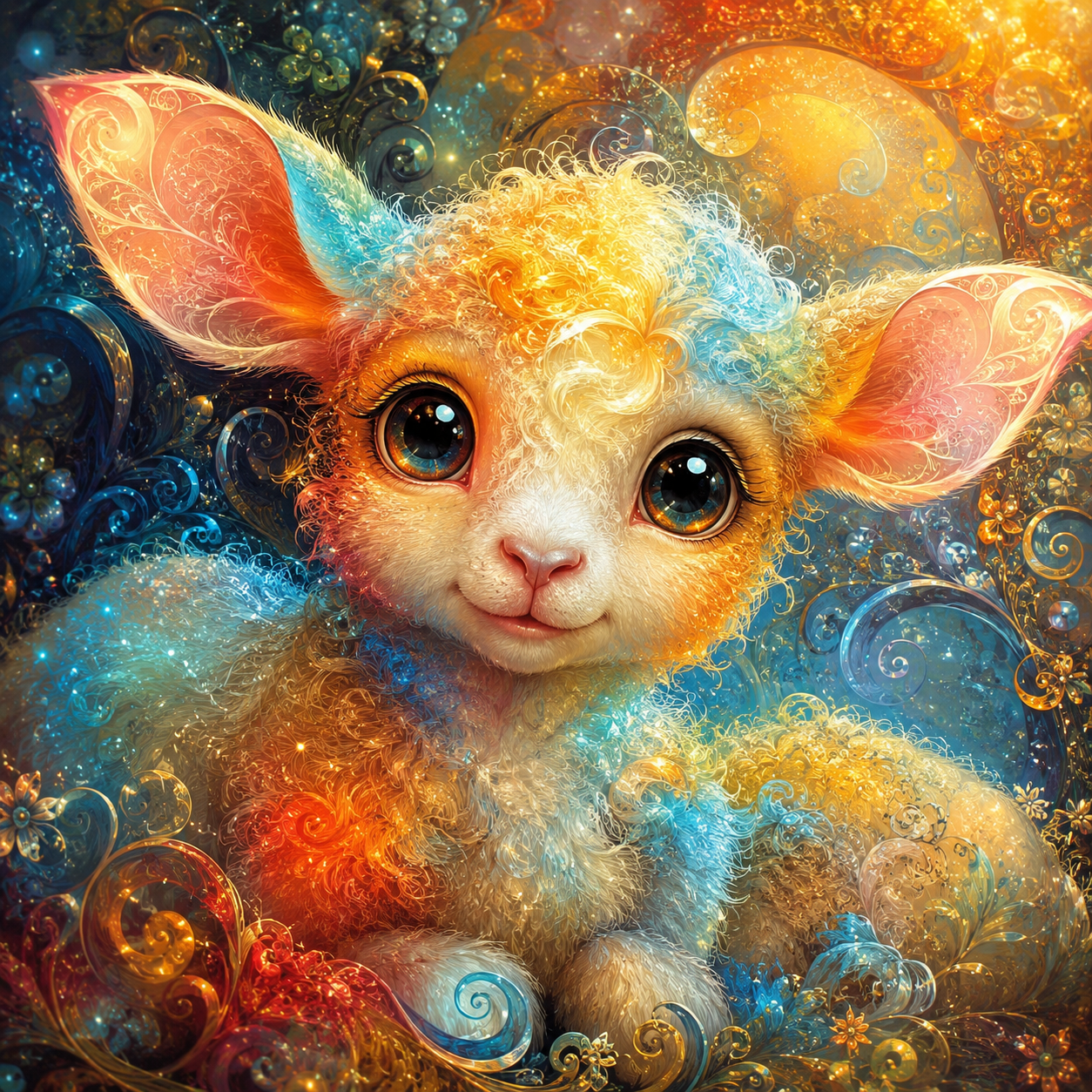Luna Lamm 60x60cm