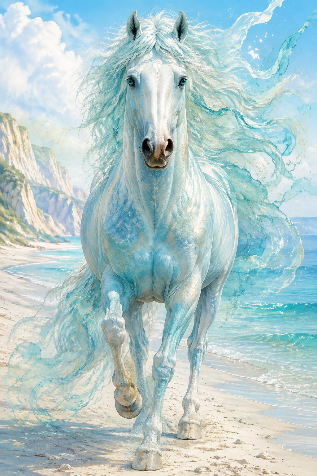 Das Wasserpferd 50x80cm