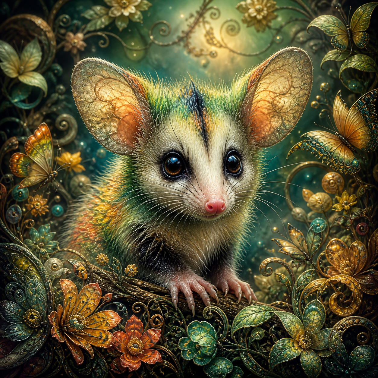 Opossum 80x80cm