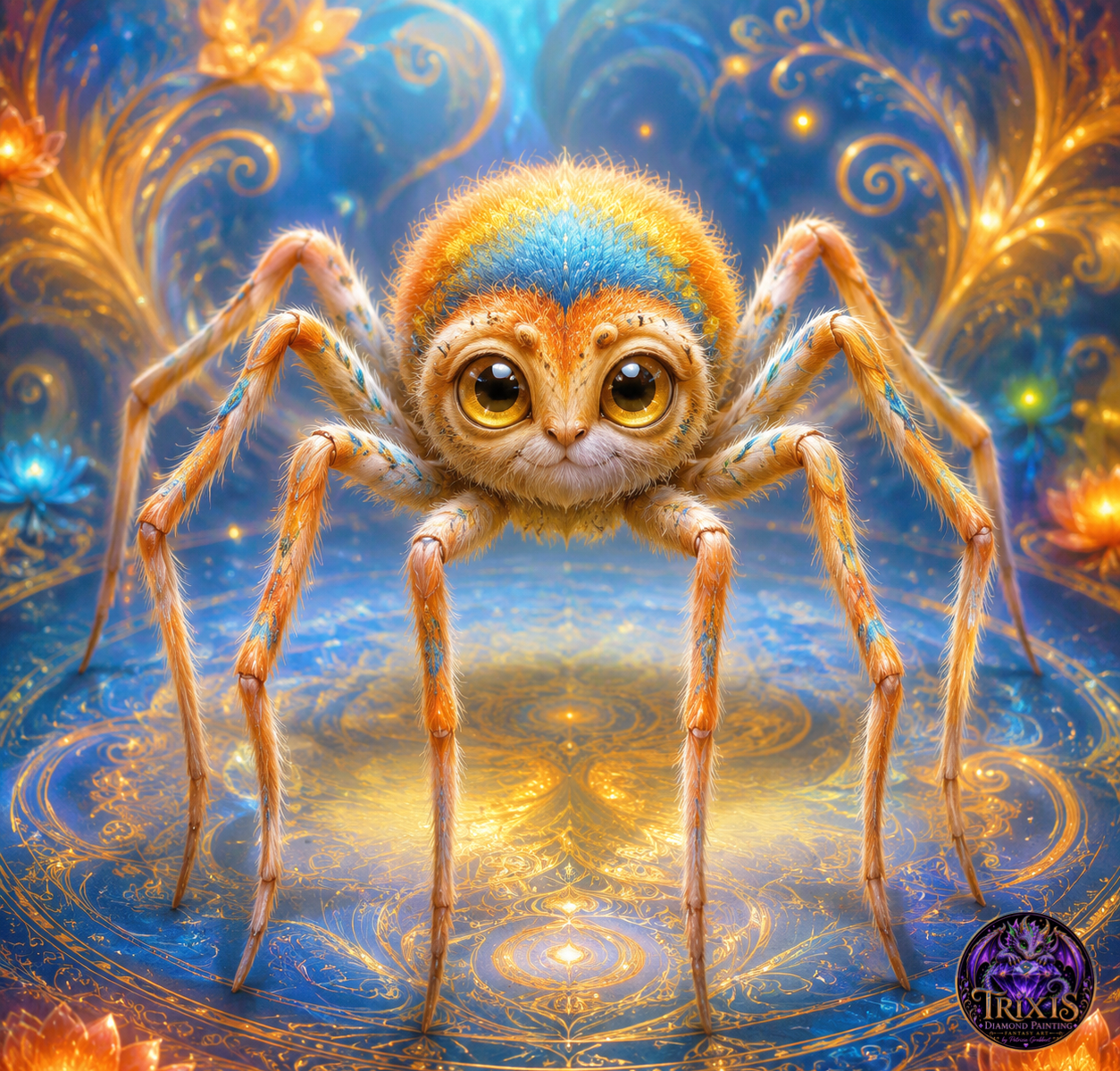 Spinne Hell 60x60cm