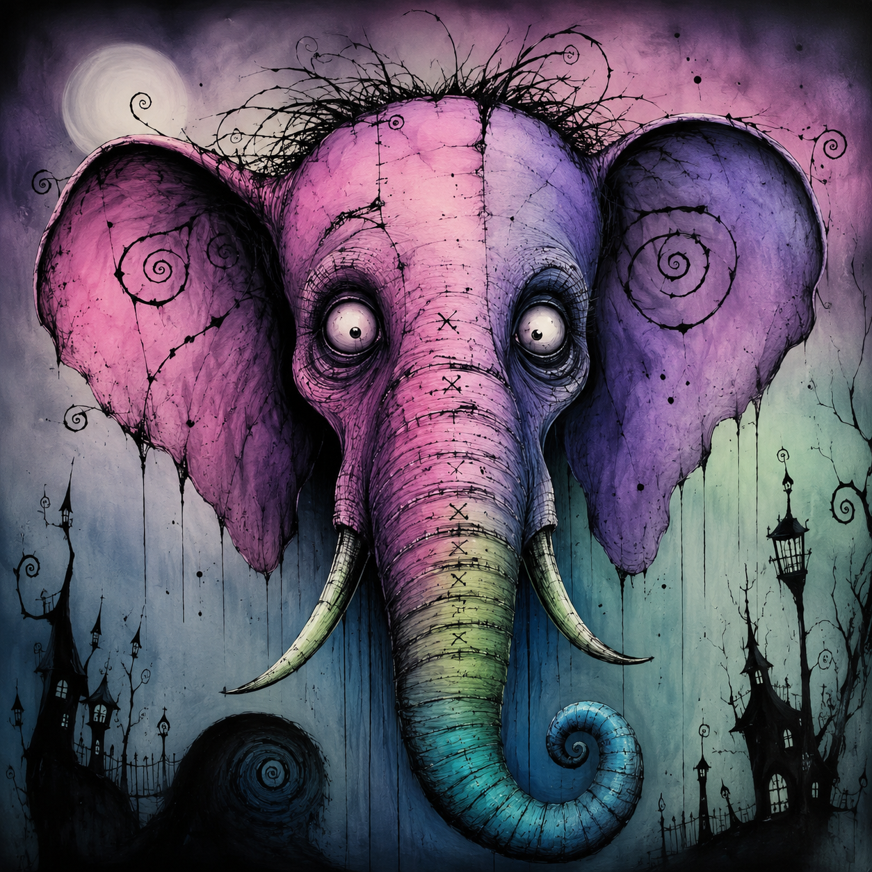 Anton Elefant 60x60cm