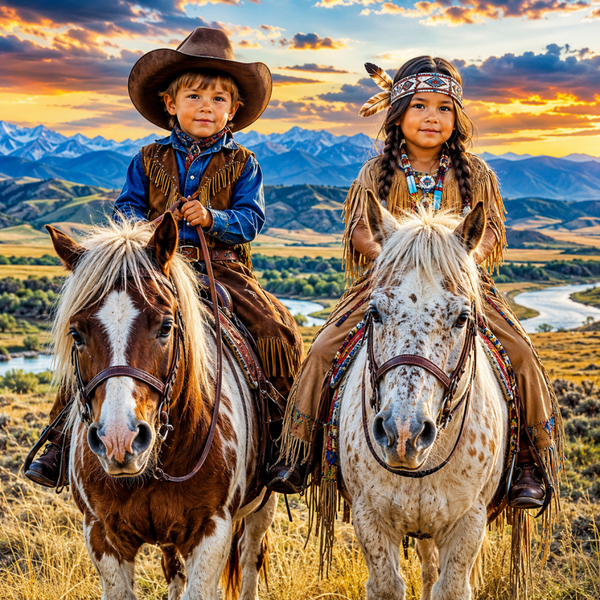 Kids Western 80x80cm