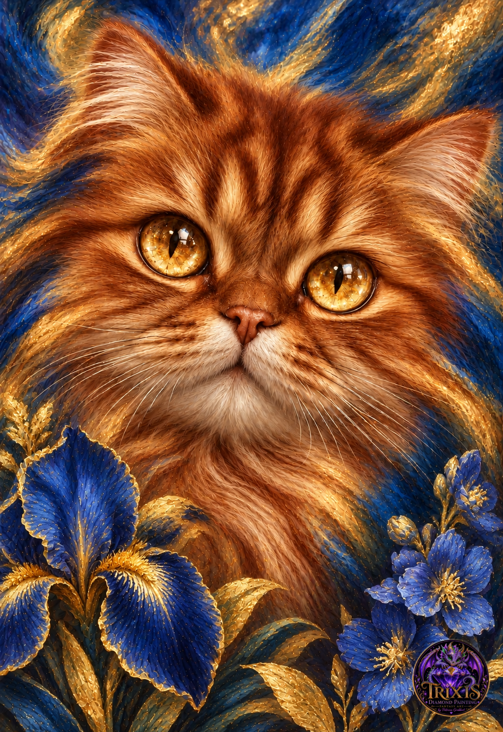Katze Blue 60x80cm