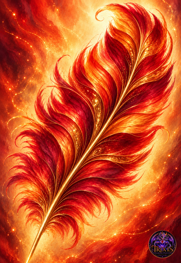 Feuer Feder 50x70cm